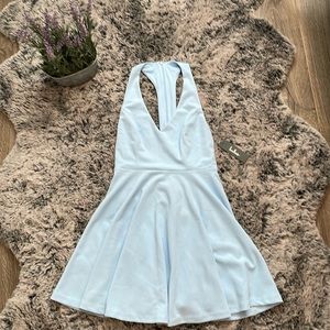 Lulu’s racer back dress powder blue size medium